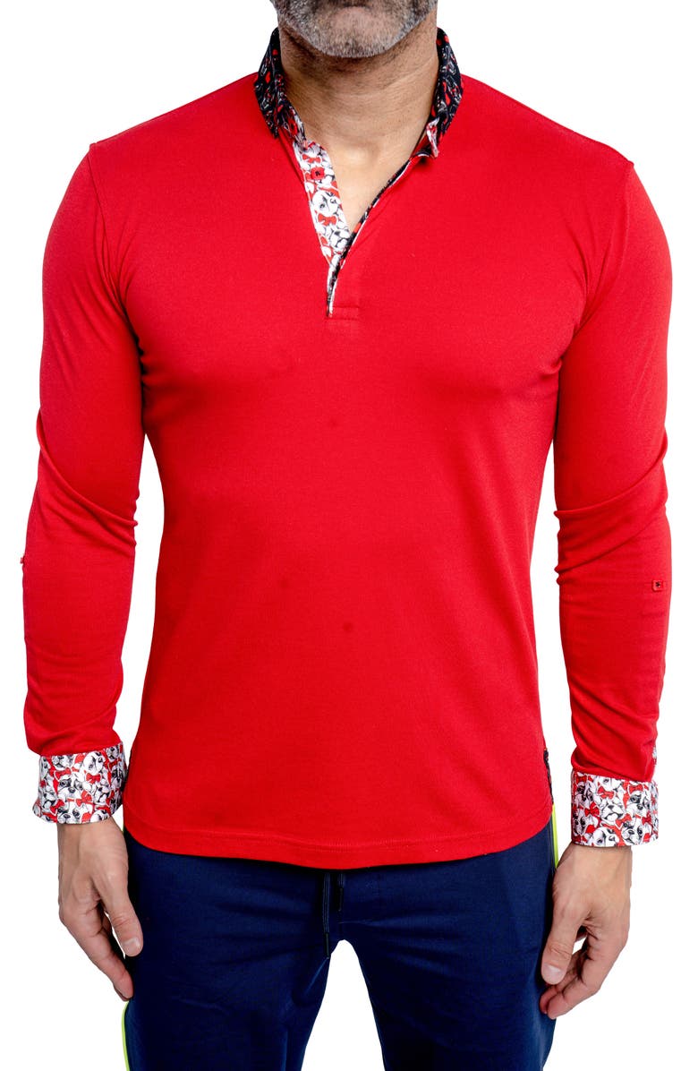 Maceoo Newton Dog Love Polo, Alternate, color, Red