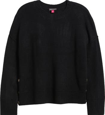 New Nordstrom Men's Shop Cashmere Crewneck Sweater outlet Black Size XL