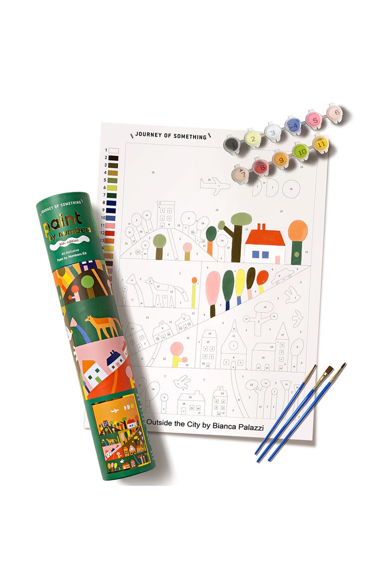 Paint By Numbers Outside the City, DIY Art Craft Kit, Main, color, Multicolored