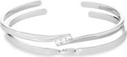 NORDSTROM RACK 2-Pack Cubic Zirconia & Twist Cuff Bracelets