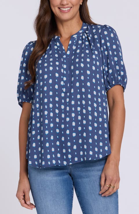 Puff Sleeve Popover Top