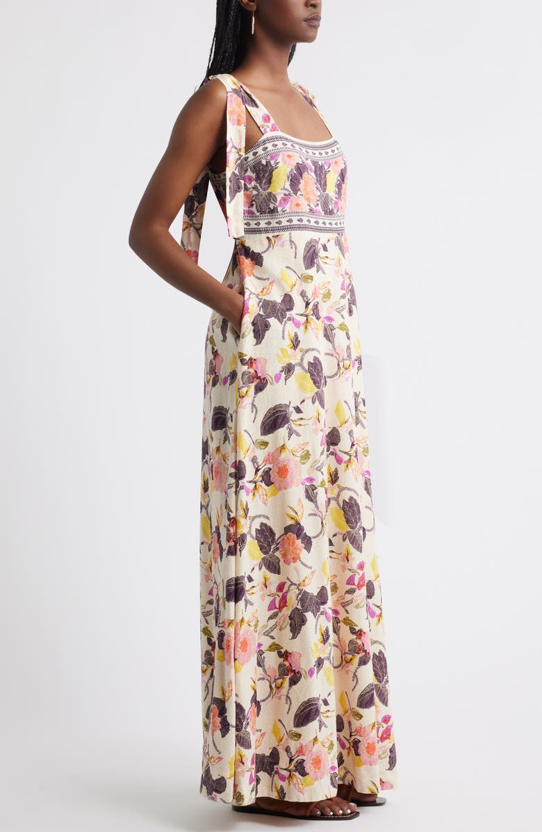 Treasure & Bond Linen Blend Maxi Sundress, Alternate, color, 