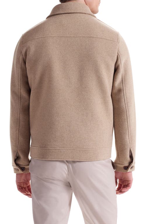 Bugatchi Tweed Jacket With Removable Quilted Vest In Brown