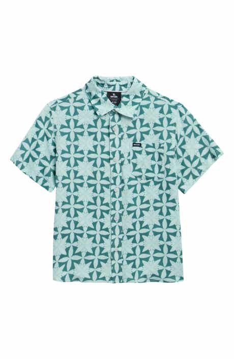 Kids' Pacific Rinse Short Sleeve Button-Up Shirt