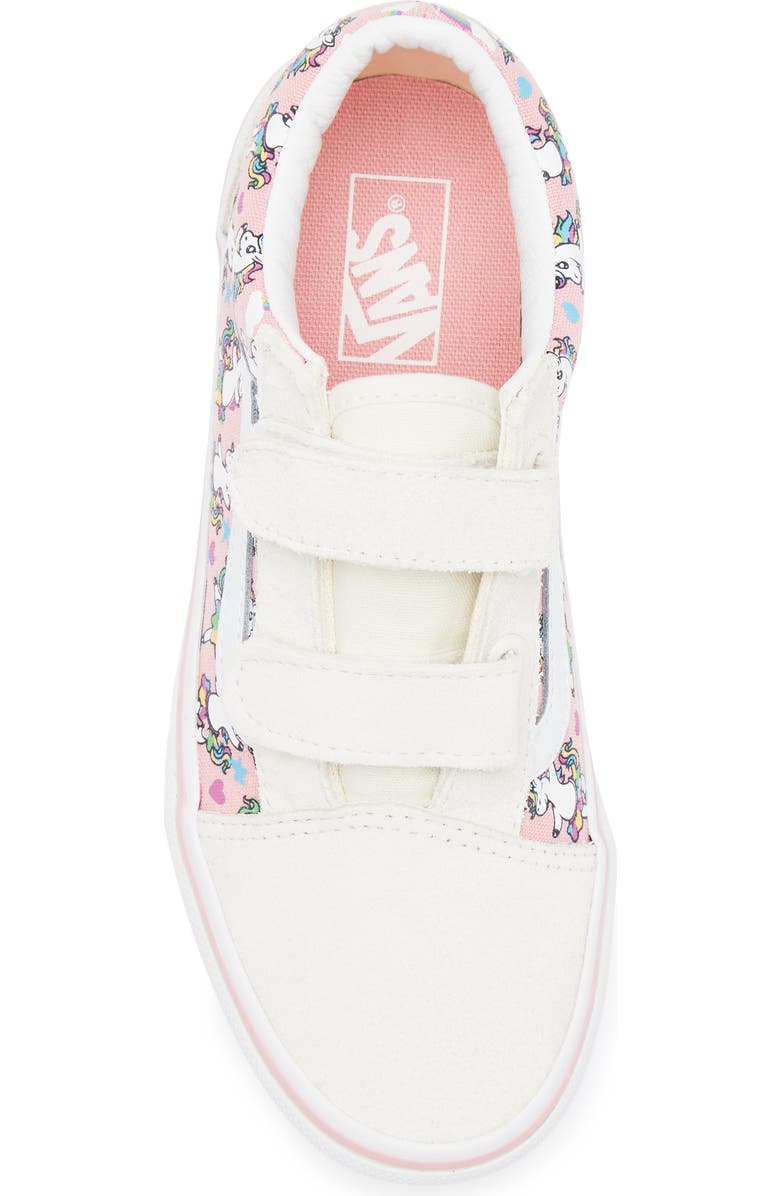 Vans Kids' Classic Slip-On V Sneaker, Alternate, color, Skaticorn Marshmallow