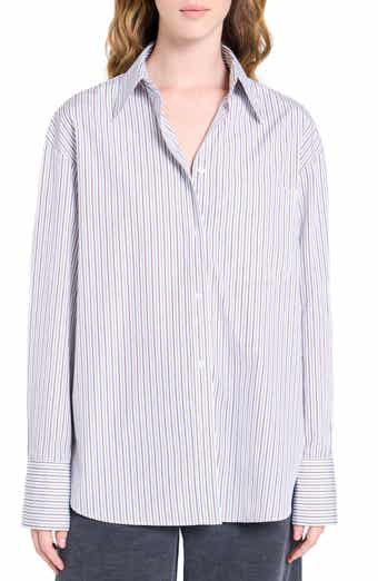 TWP Big Joe Stripe Cotton Button-Up Shirt