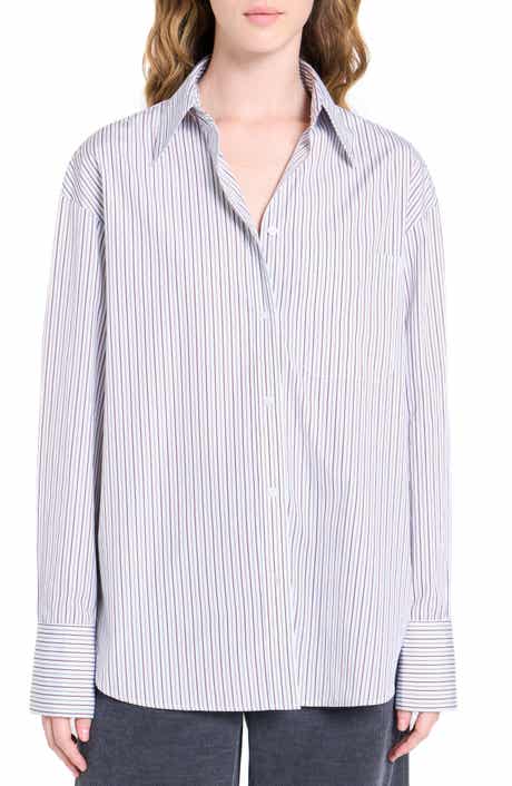 TWP Big Joe Stripe Cotton Button-Up Shirt