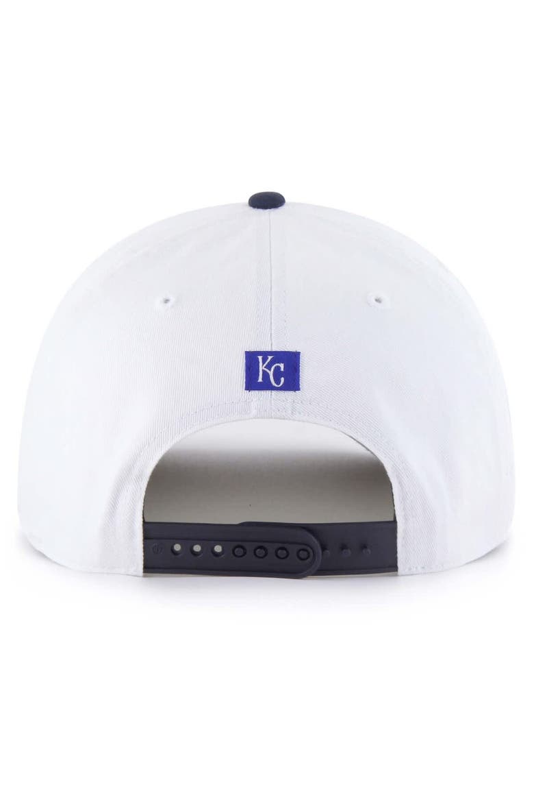 Men's '47 White Kansas City Royals Patriotic Overhand Hitch Adjustable Hat, Alternate, color, White