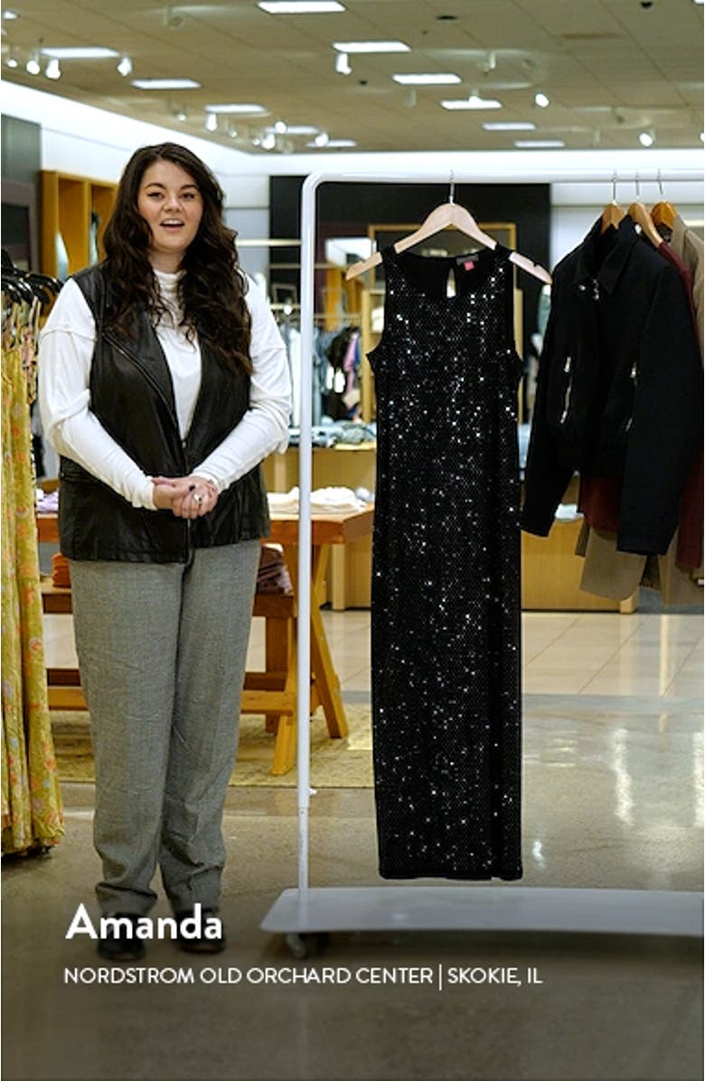 Illusion Sequin Lace Feather Sleeve Mermaid Gown, sales video thumbnail