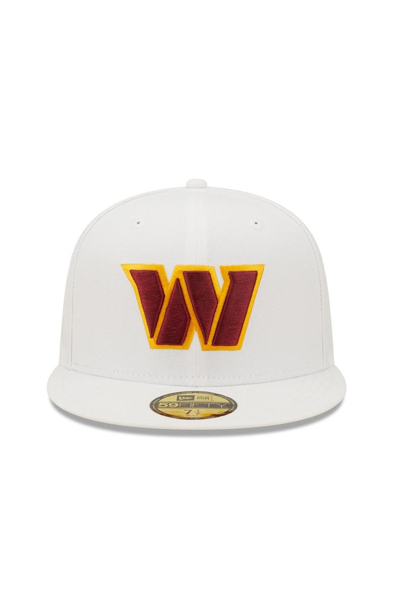 New Era Men's New Era White Washington Commanders Omaha 59FIFTY Fitted Hat, Alternate, color, 
