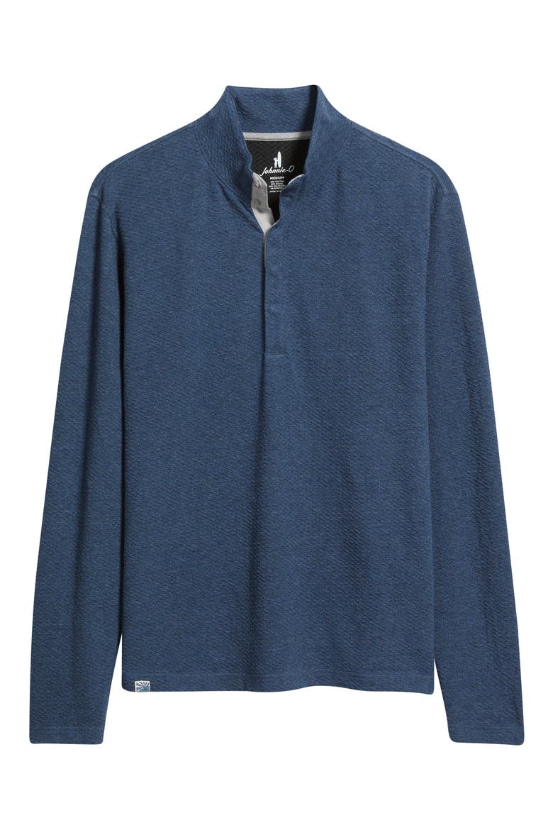 Ransel Quarter Snap Placket Pullover, Alternate, color, NAVY