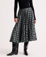Albaray Plaid Check Full Skirt