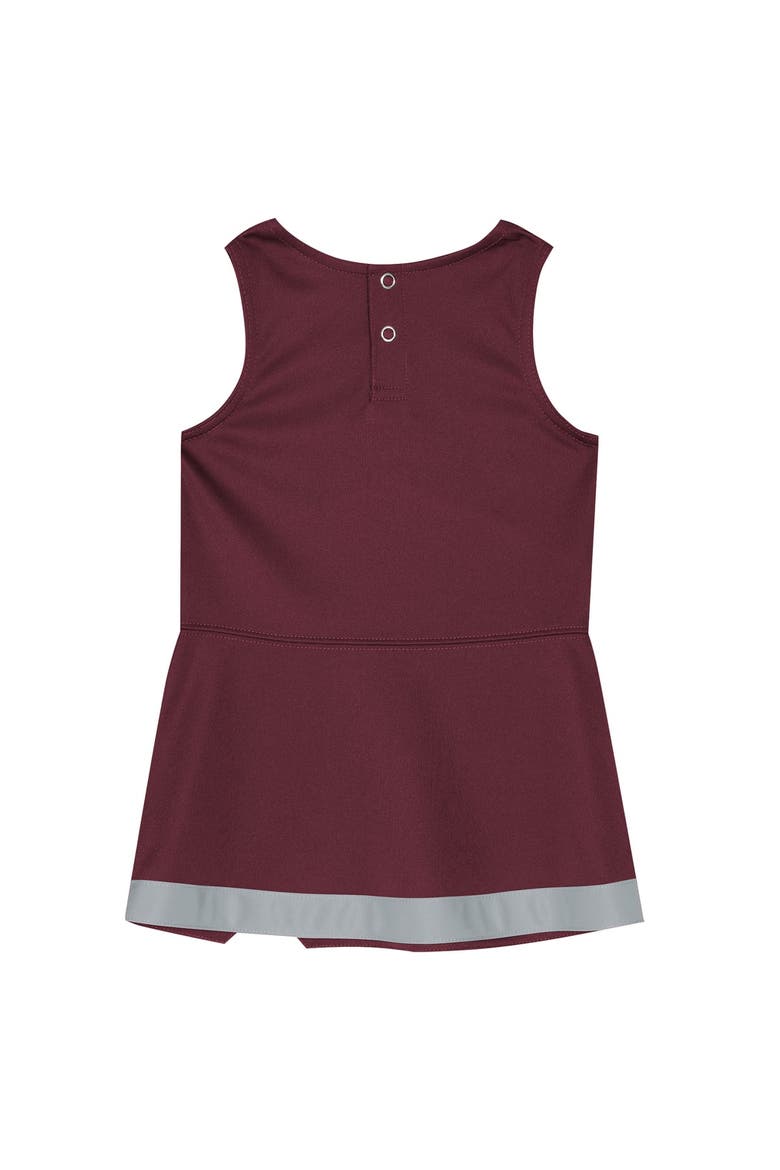 Girls Toddler Maroon Texas A&M Aggies Cheer Captain Dress with Bloomers, Alternate, color, Maroon