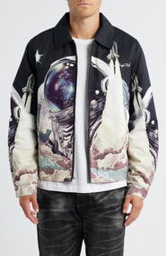 Billionaire Boys Club Space Shuttle Graphic Flight Jacket
