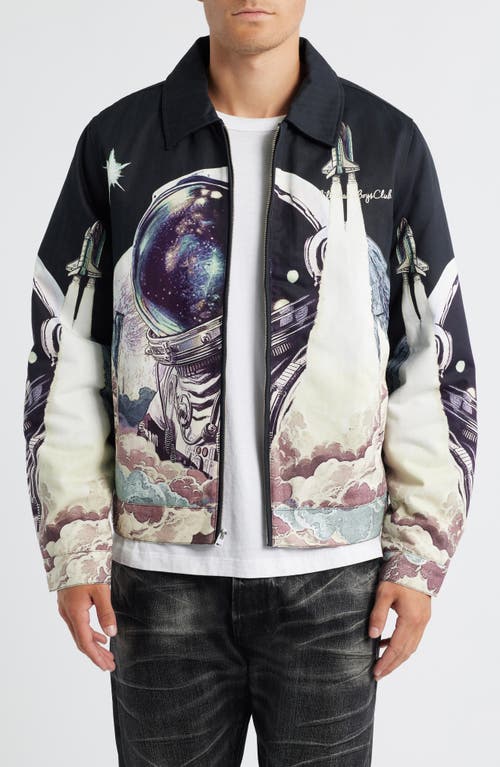 Billionaire Boys Club Space Shuttle Graphic Flight Jacket In Multi