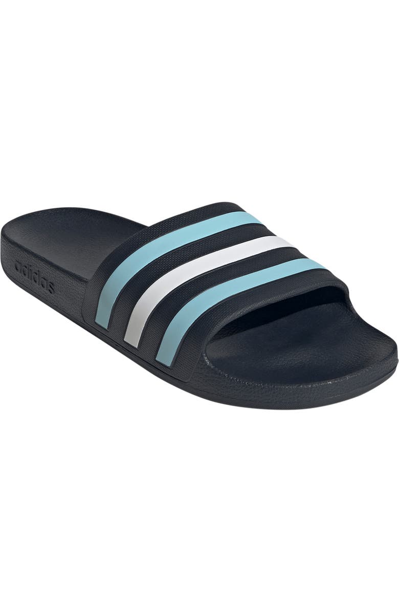adidas Adilette Slide Sandal, Main, color, Night Navy/ Icey Blue/ White