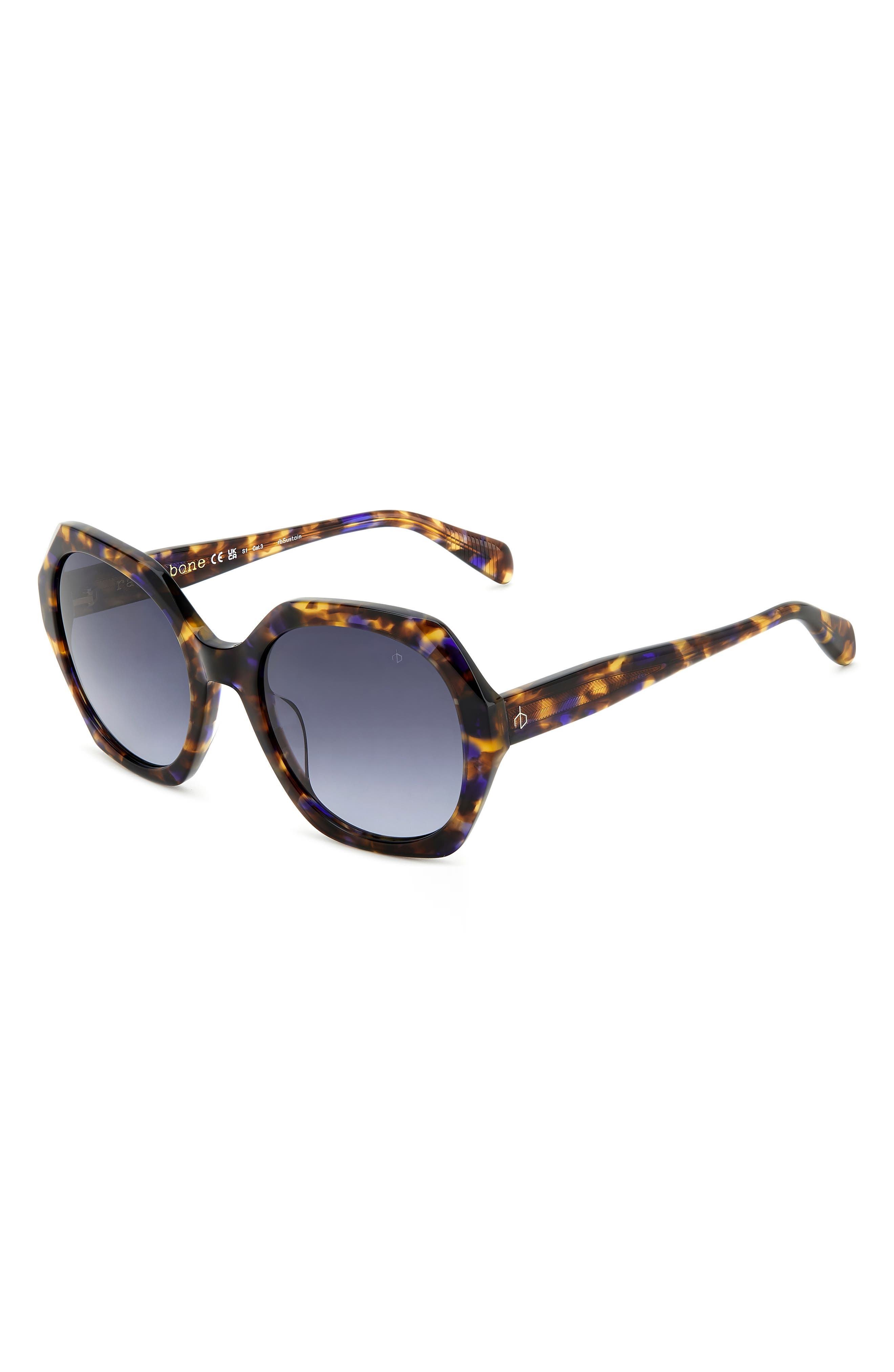 rag & bone 55mm Gradient Round Sunglasses (Women) | Nordstromrack