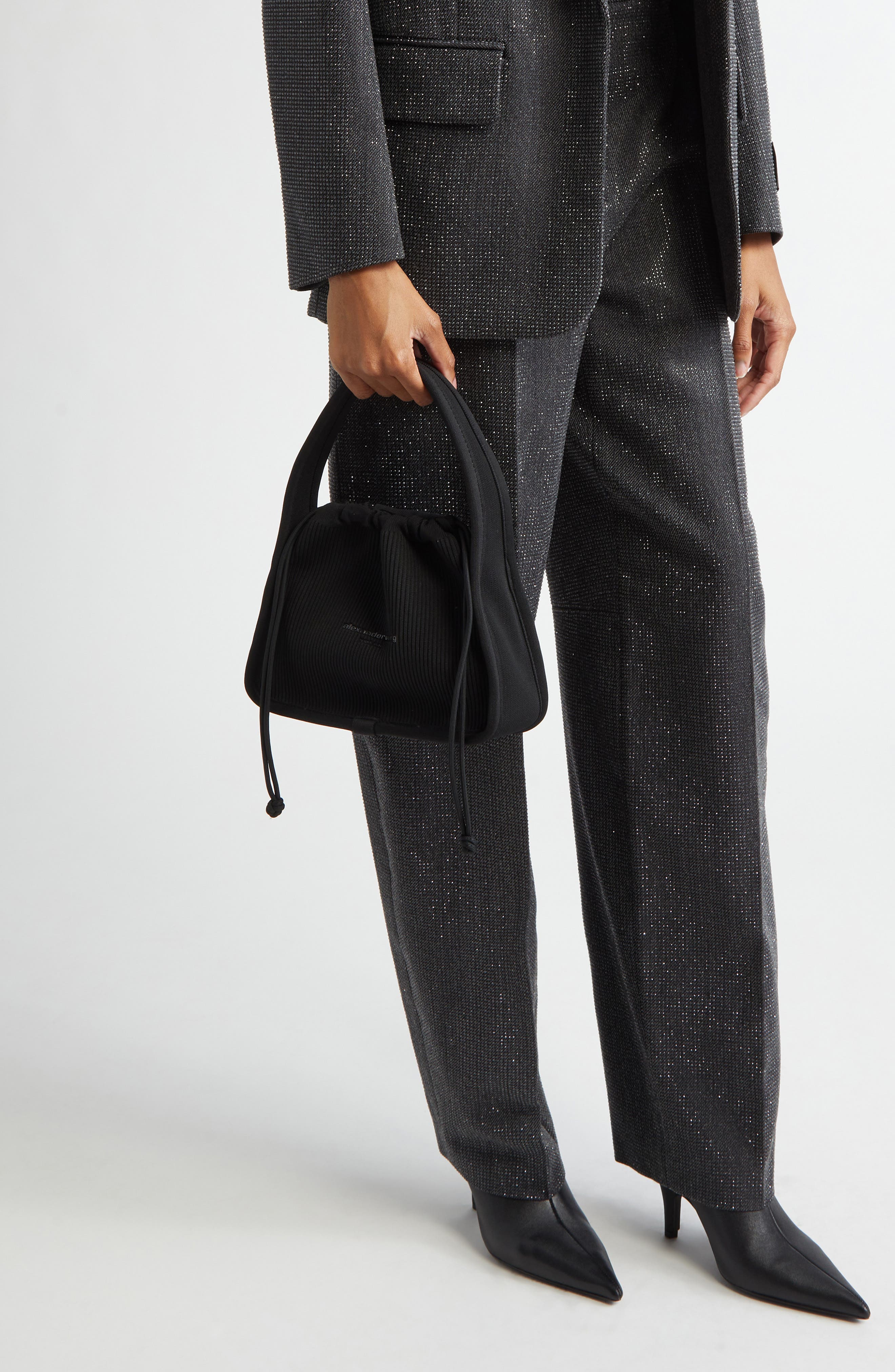 Alexander Wang Small Ryan Handbag, Alternate, color, Black