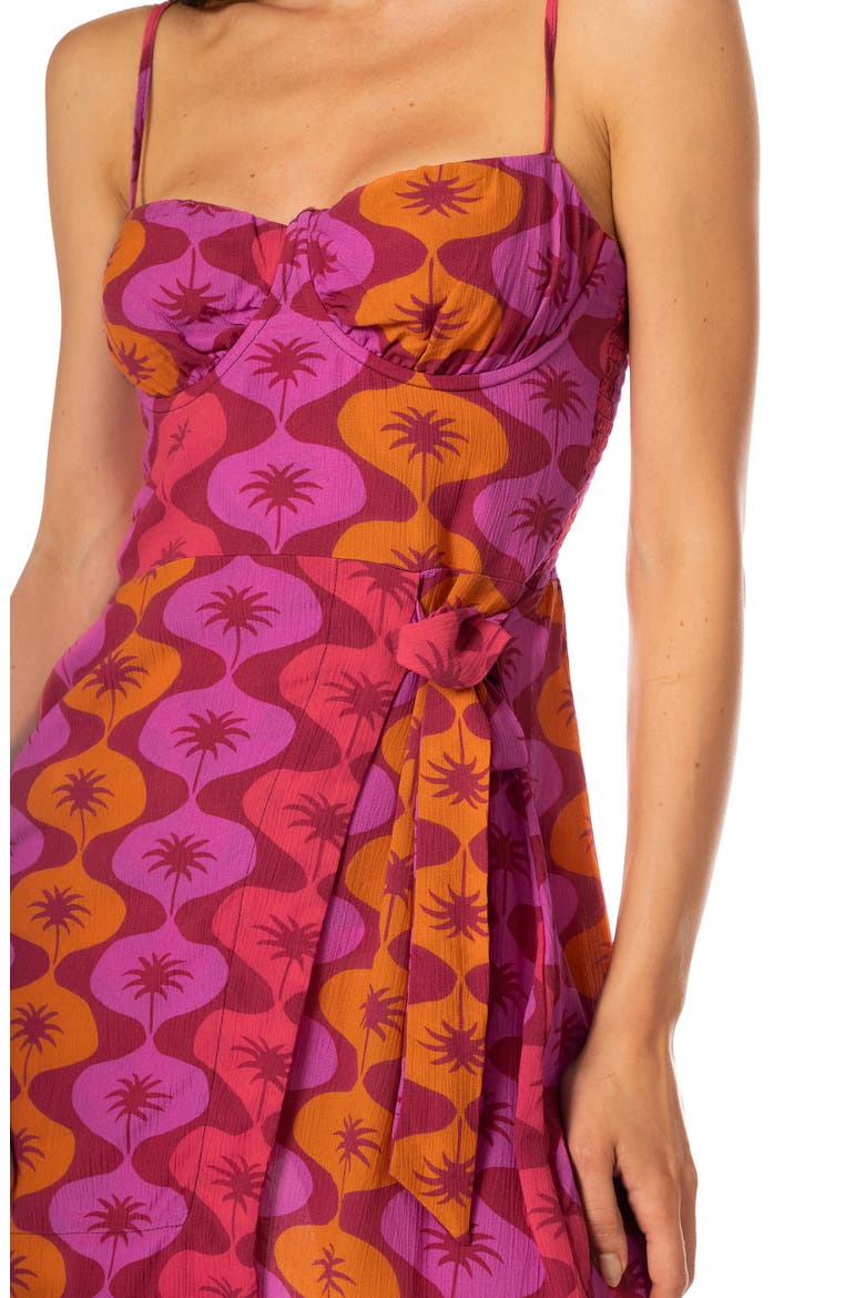Eternal Sunset Marena Underwire Cover-Up Minidress, Alternate, color, DARK PINK