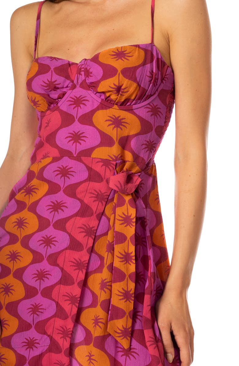 Maaji Eternal Sunset Marena Underwire Cover-Up Minidress, Alternate, color, Dark Pink