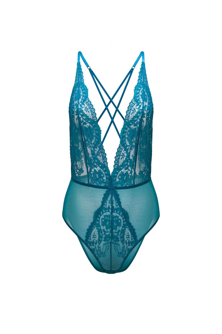 Talia Bodysuit Lingerie, Alternate, color, Dark blue