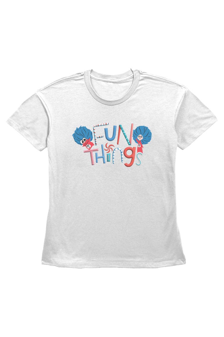 Women's Fun Things Short Sleeve T-Shirt, Main, color, White