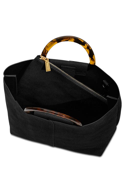 Rebecca Minkoff Square Tote With Resin Handle Bag In Black