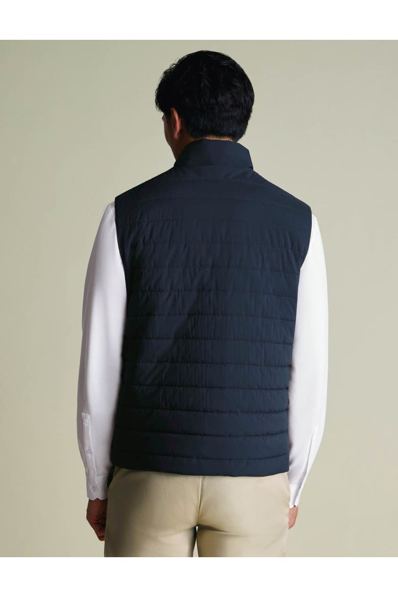 Quilted Gilet, Alternate, color, Navy