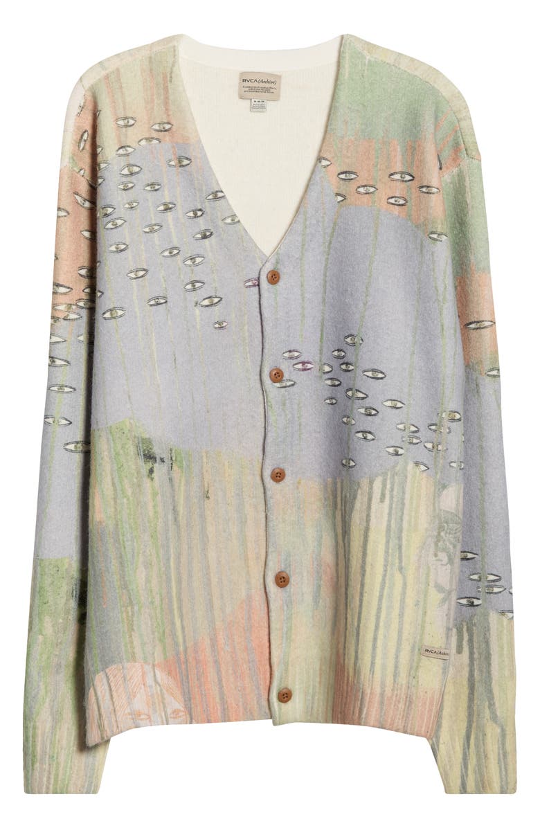 RVCA x Ed Templeton Archive Cardigan, Alternate, color, Ivory Multi