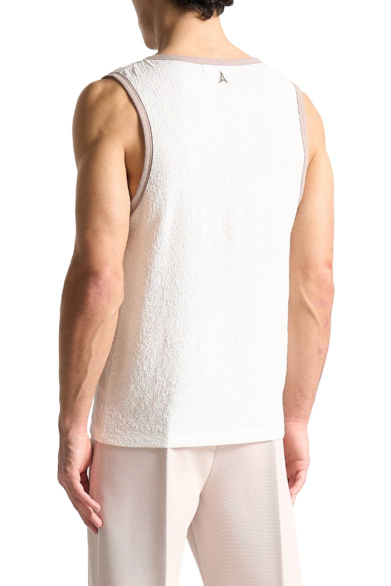 Seersucker Vest, Alternate, color, White/Beige