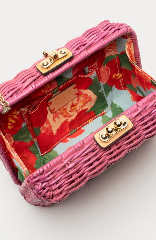 Frances Valentine Paige Wicker Box Clutch