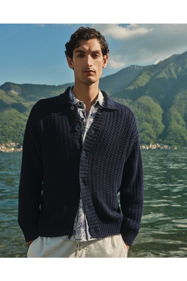 Thomas Relaxed Fit Long Sleeve Knitted Shirt, Alternate, color, NIGHT IRIS