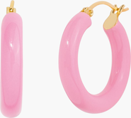 Little Sky Stone Sasha Enamel Hoop Earrings