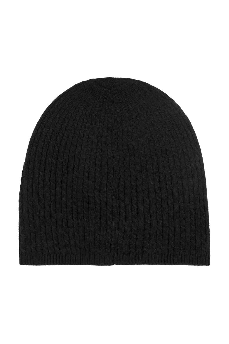 baby cable beanie, Alternate, color, black