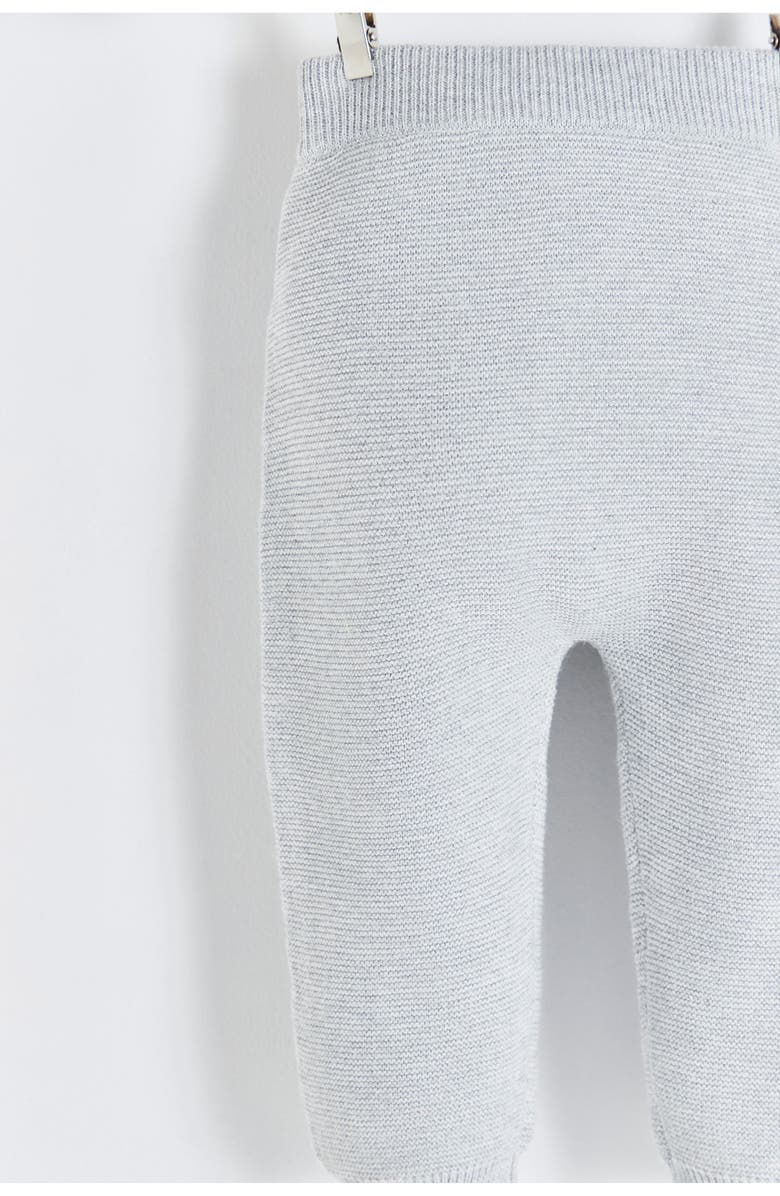 Babycottons Premium Peruvian Pima Cotton My First Knit Knitted Cardigan & Pants Set for Infant, Alternate, color, Grey/Melange