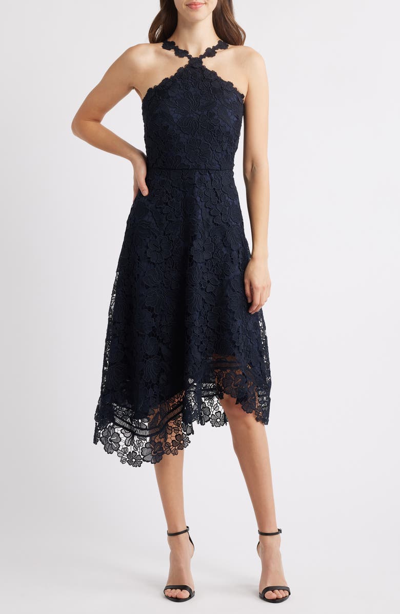 Eliza J Lace Sleeveless Dress, Main, color,