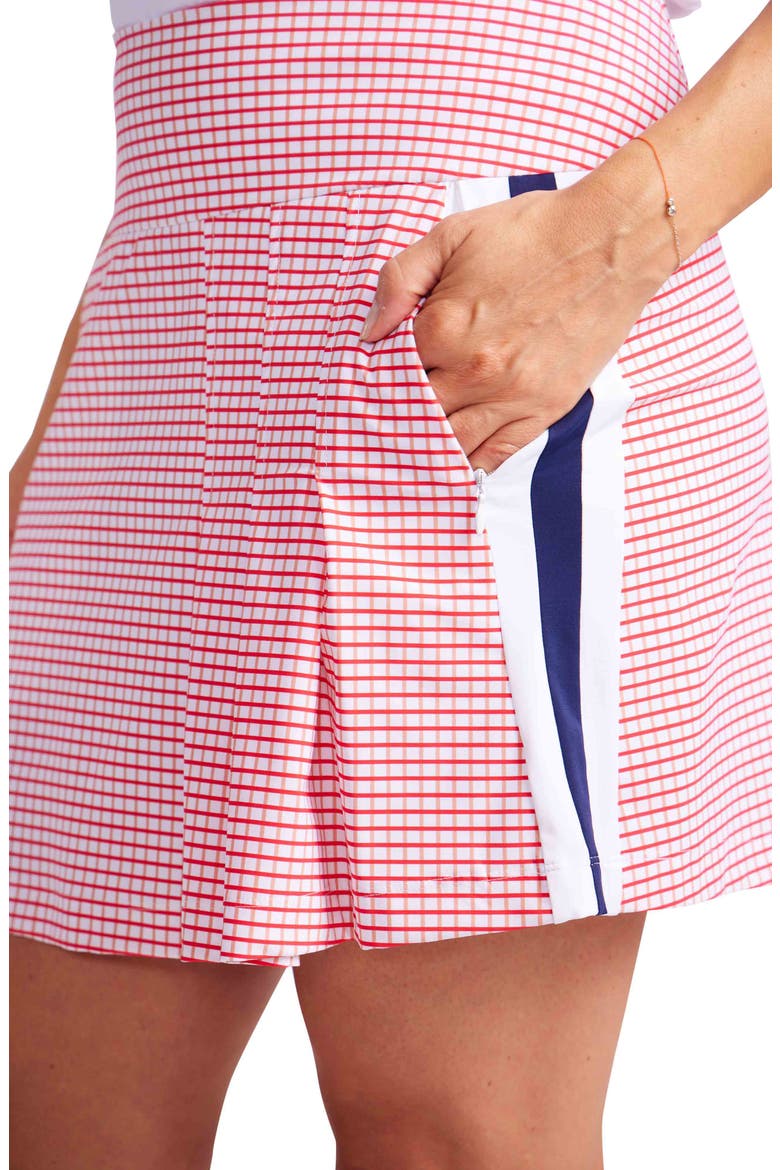 Party Pleat Sport Skort, Alternate, color, POWER GRID