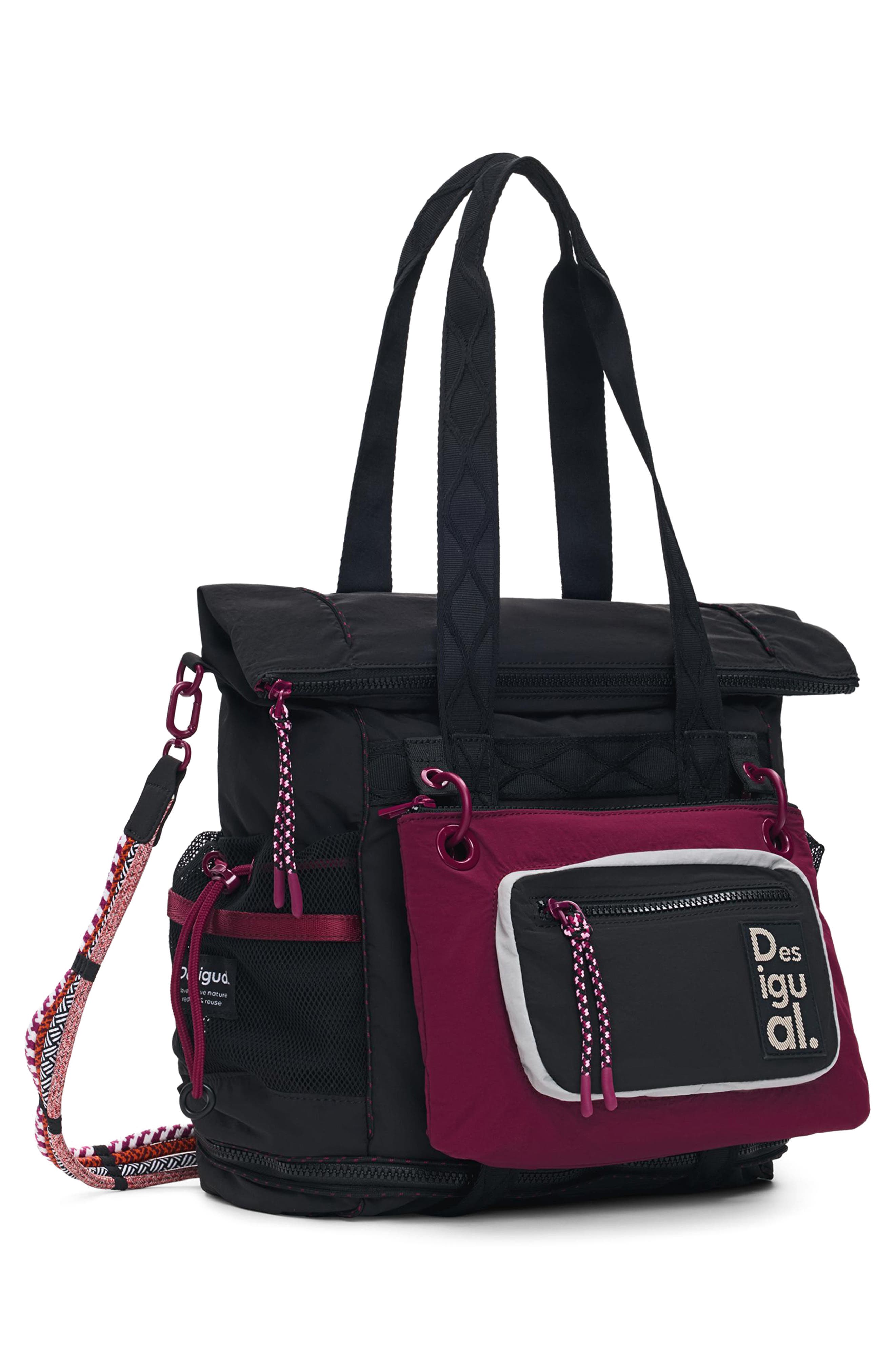 Large Convertible Backpack, Alternate, color, BLACK
