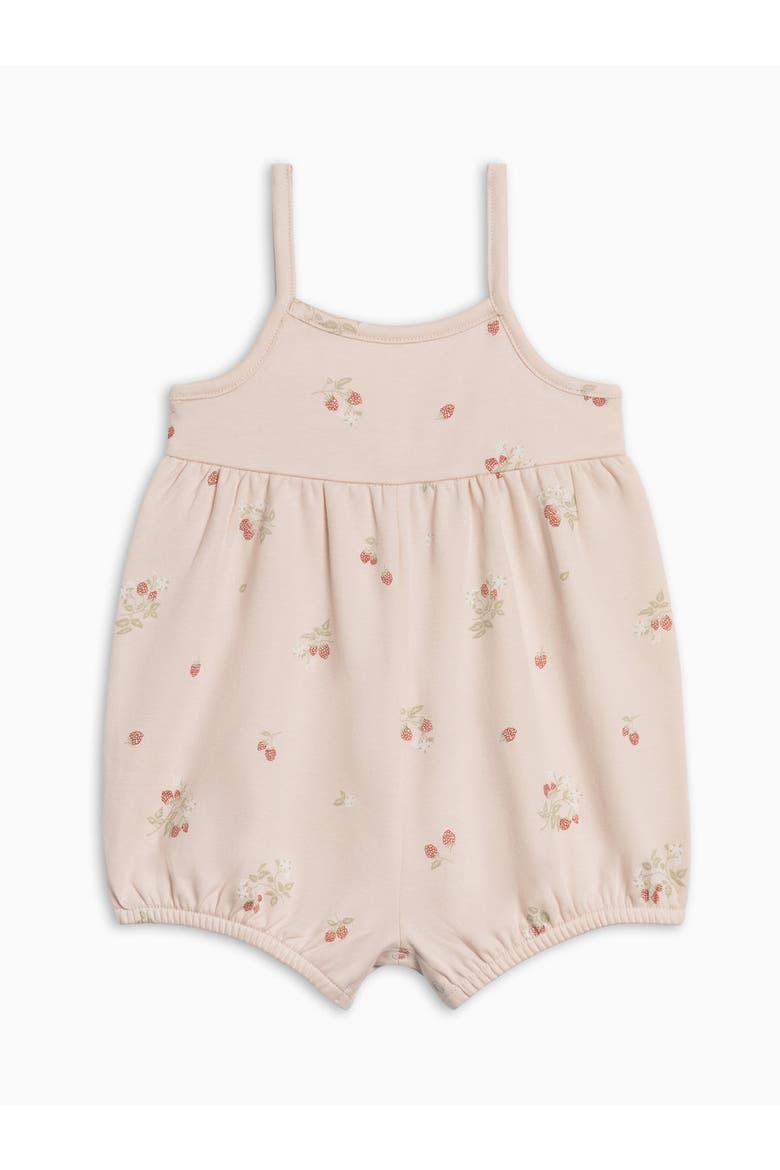 Organic Sosi Tank Romper, Alternate, color, Raspberries / Shell + Mint