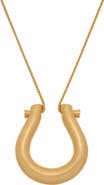Reiss Parker Parallel Lines Pendant Necklace