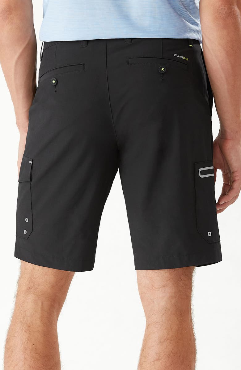 Tommy Bahama Cayman Isles Cargo Hybrid Board Shorts, Alternate, color, Black