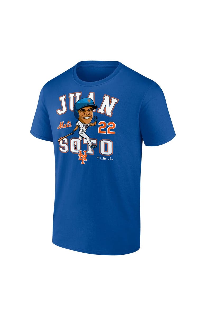 FANATICS Men's Fanatics Juan Soto Royal New York Mets Hometown Caricature T-Shirt, Alternate, color, Royal