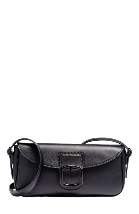 Leather shoulder bag