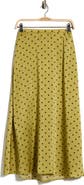 MELLODAY Printed Satin Midi Skirt
