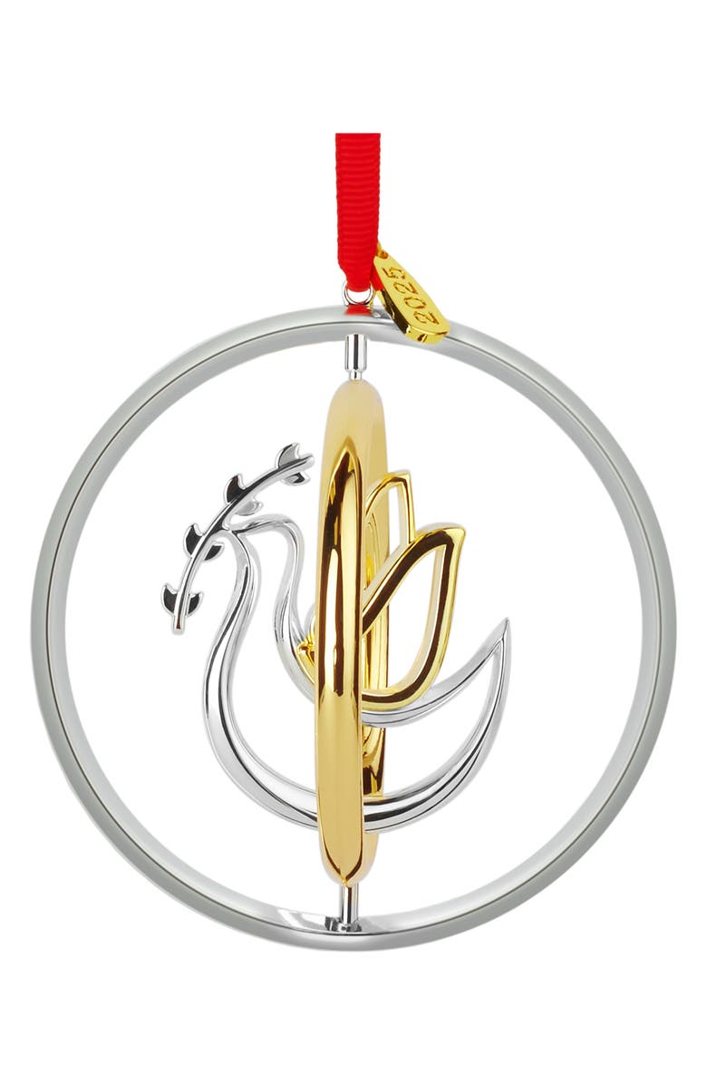 Nambé 2025 Annual Dove of Peace Ornament, Alternate, color, 