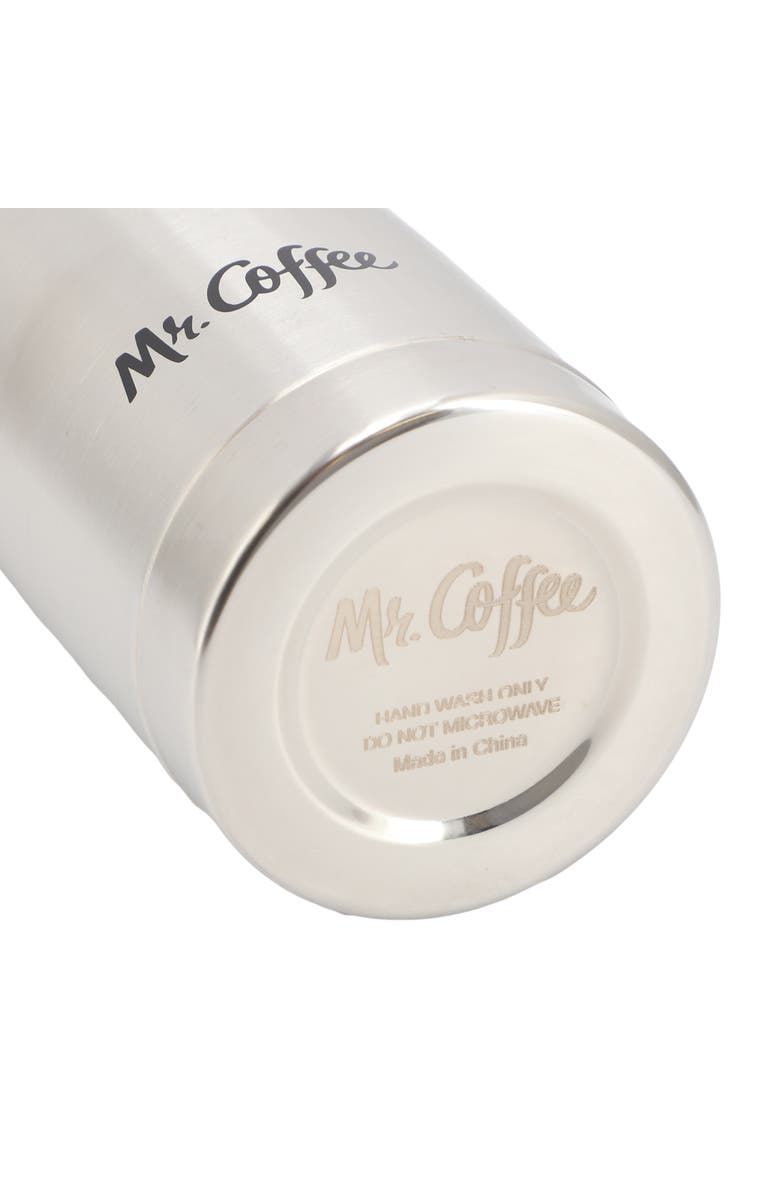Mr. Coffee Javelin 2 Piece Thermal Bottle and Travel Mug, Alternate, color, Silver
