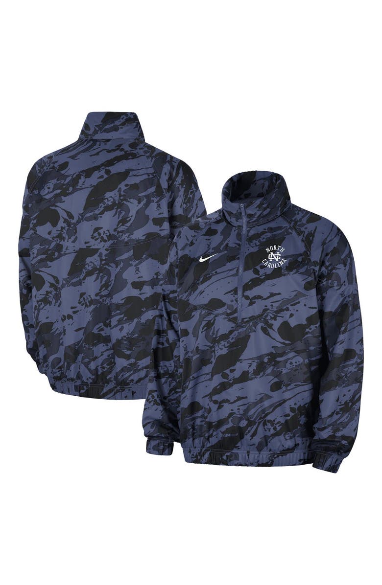 Nike Men's Nike  Navy North Carolina Tar Heels Anorak Half-Zip Jacket, Main, color, Navy