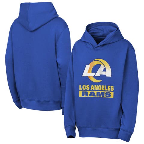 Youth Outerstuff  Royal Los Angeles Rams Back to Basics Hoodie