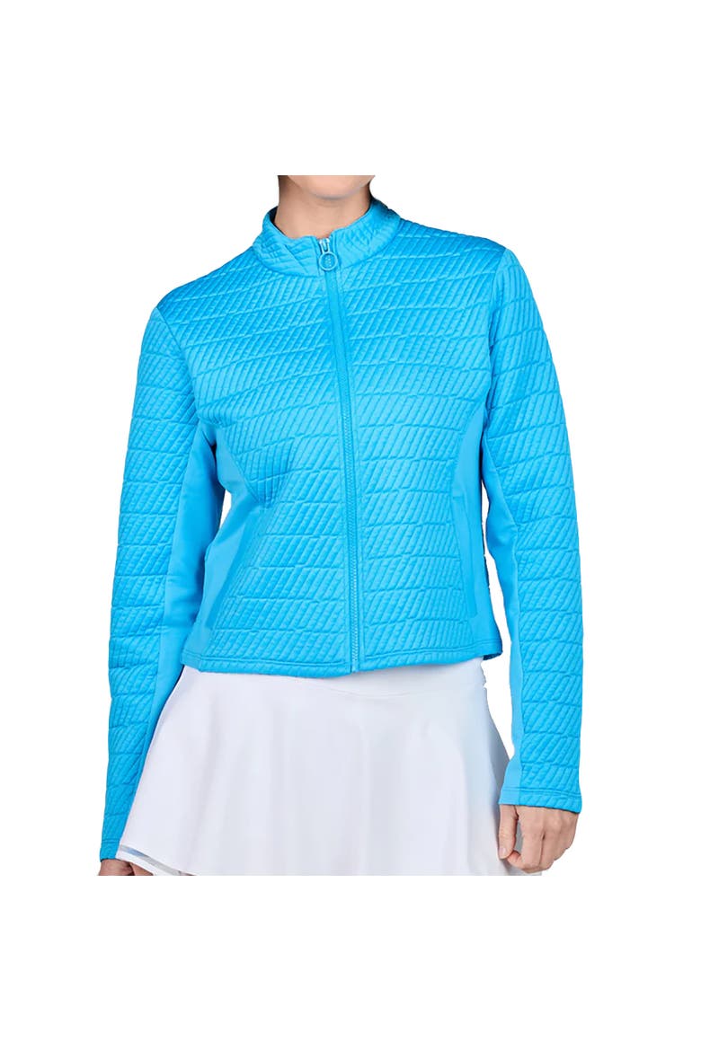 Staples Womens Golf Jacket, Main, color, Electric Blue