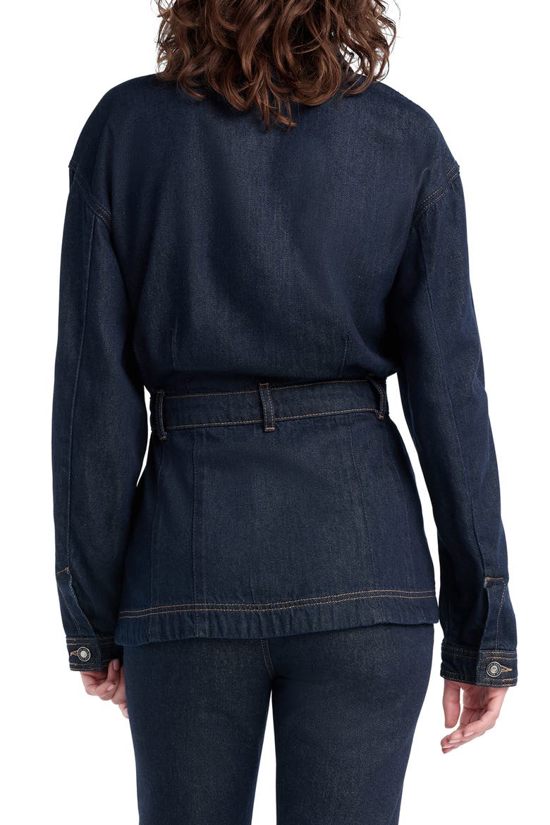 The Jade Pintuck Denim Jacket, Alternate, color, OXFORD